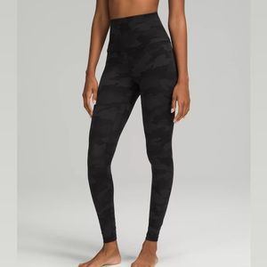 black camo lululemon align leggings